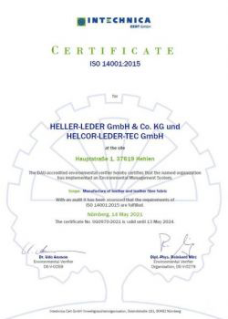 IBL - certificati: ISO 14001